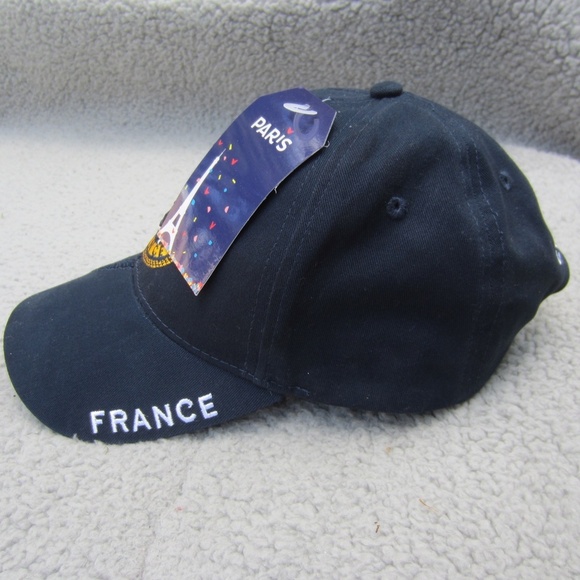Paris France Hat  Embroidered City Of Lights Eiffle Tower Adjustable Back NWT - Picture 4 of 14